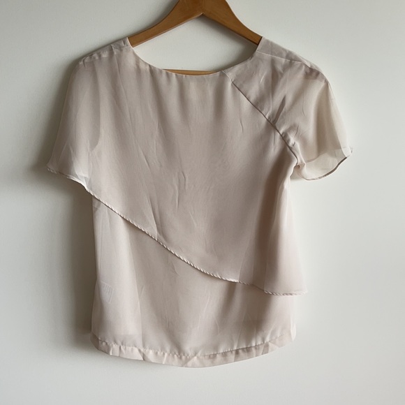 Urban Outfitters dreamy flowy cream boho top sz M - Picture 3 of 7